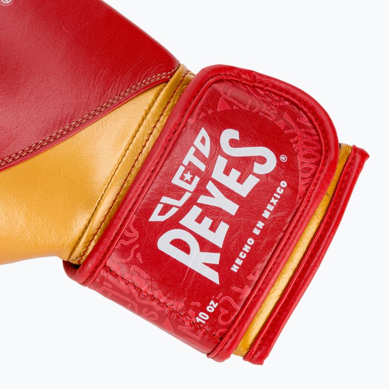 Боксови ръкавици Cleto Reyes High Precision Training Leather red/gold 6