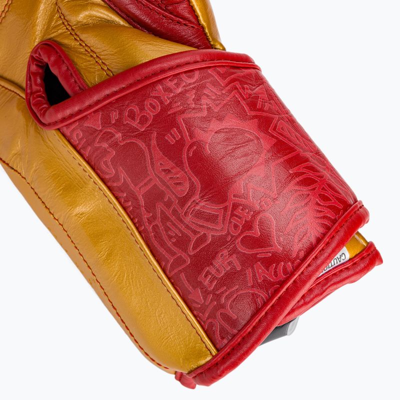 Боксови ръкавици Cleto Reyes High Precision Training Leather red/gold 7