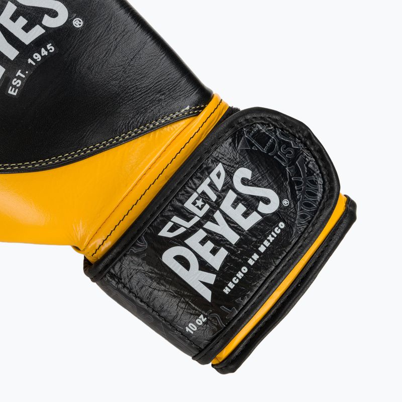 Боксови ръкавици Cleto Reyes High Precision Training Leather black/yellow 6