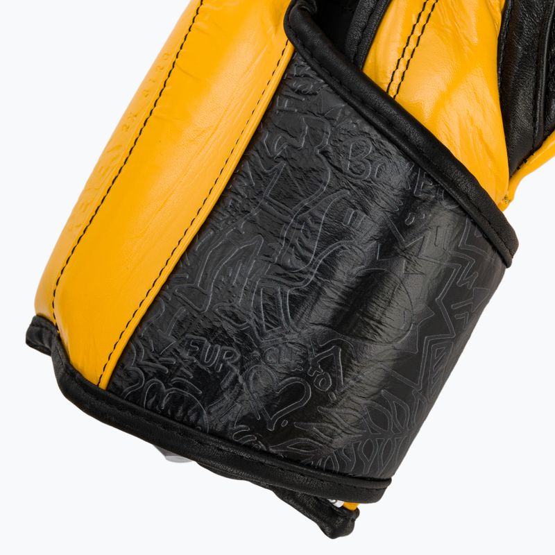 Боксови ръкавици Cleto Reyes High Precision Training Leather black/yellow 7