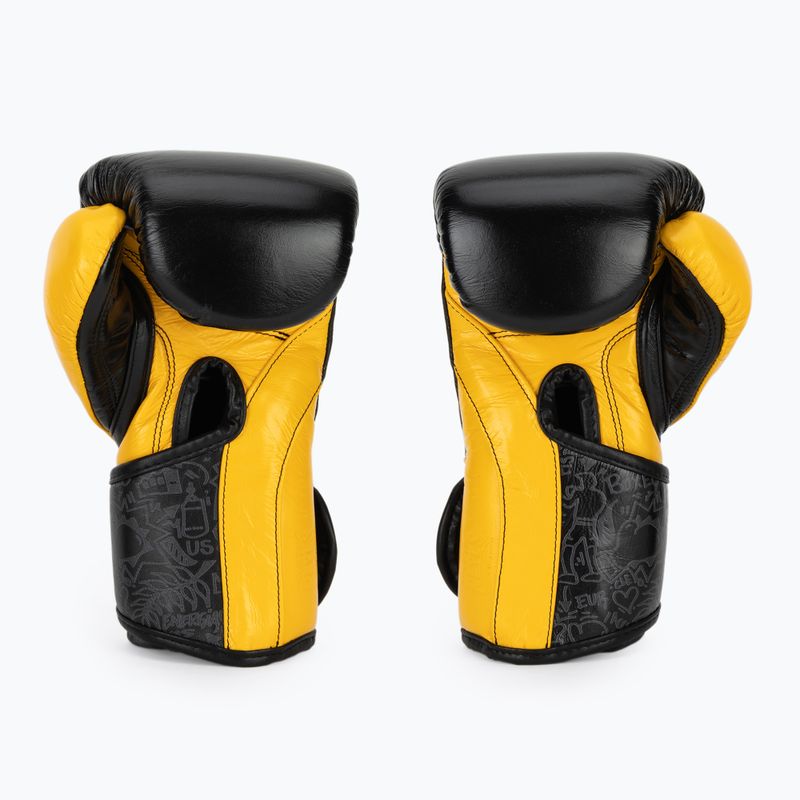 Боксьорски ръкавици Cleto Reyes High Precision Training Leather black yellow 3