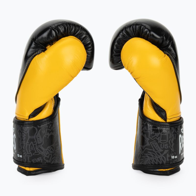 Боксьорски ръкавици Cleto Reyes High Precision Training Leather black yellow 4