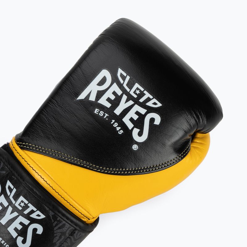 Боксьорски ръкавици Cleto Reyes High Precision Training Leather black yellow 5