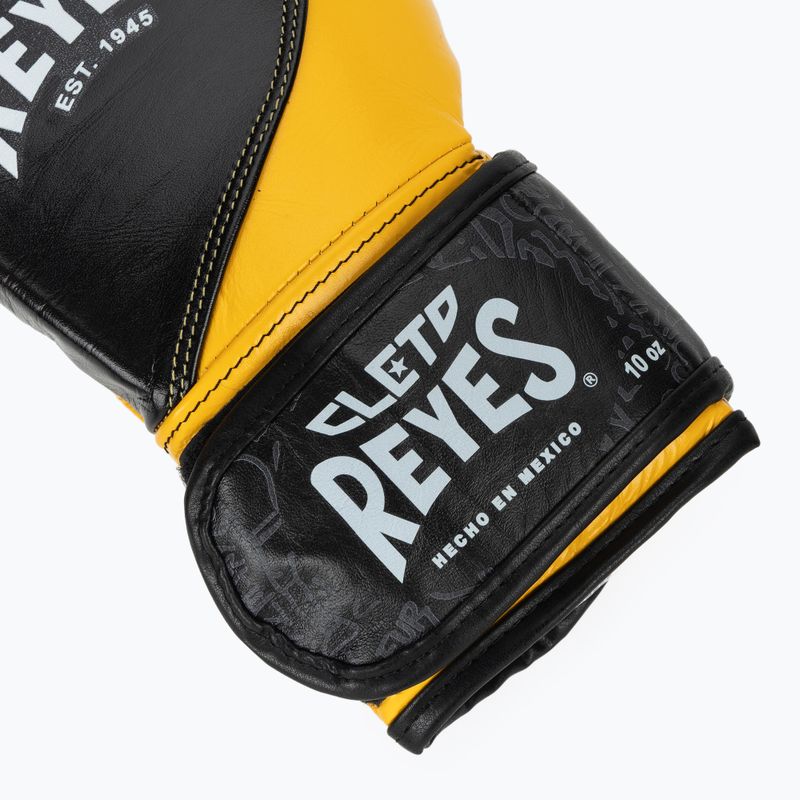 Боксьорски ръкавици Cleto Reyes High Precision Training Leather black yellow 6