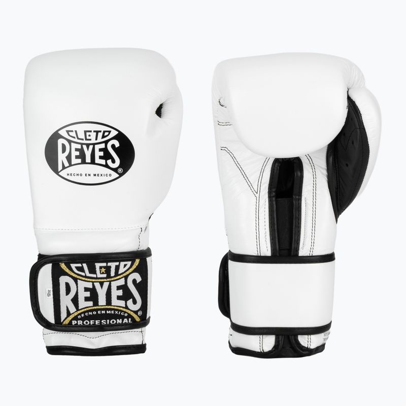 Боксови ръкавици Cleto Reyes Velcro Sparring white/black 8