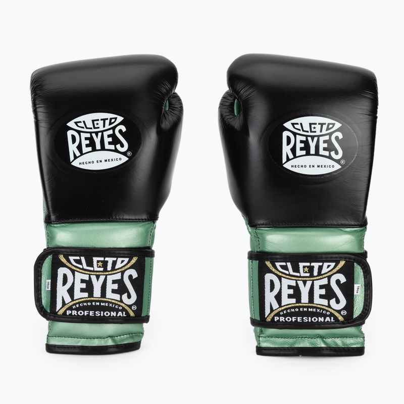Боксьорски ръкавици Cleto Reyes Boxing Gloves With Hook green metalic / black 2
