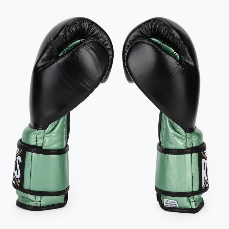 Боксьорски ръкавици Cleto Reyes Boxing Gloves With Hook green metalic / black 4