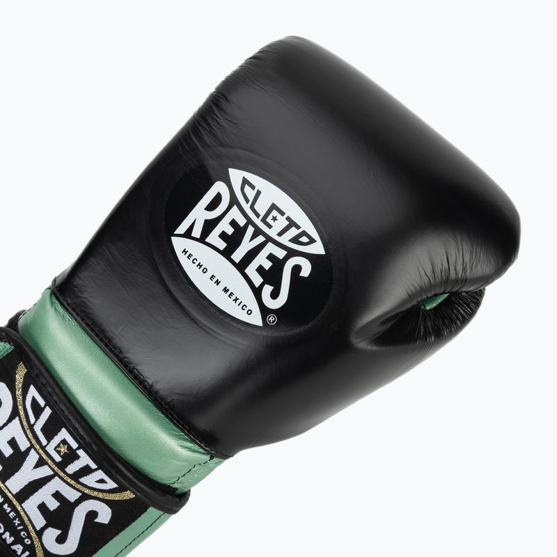 Боксьорски ръкавици Cleto Reyes Boxing Gloves With Hook green metalic / black 5