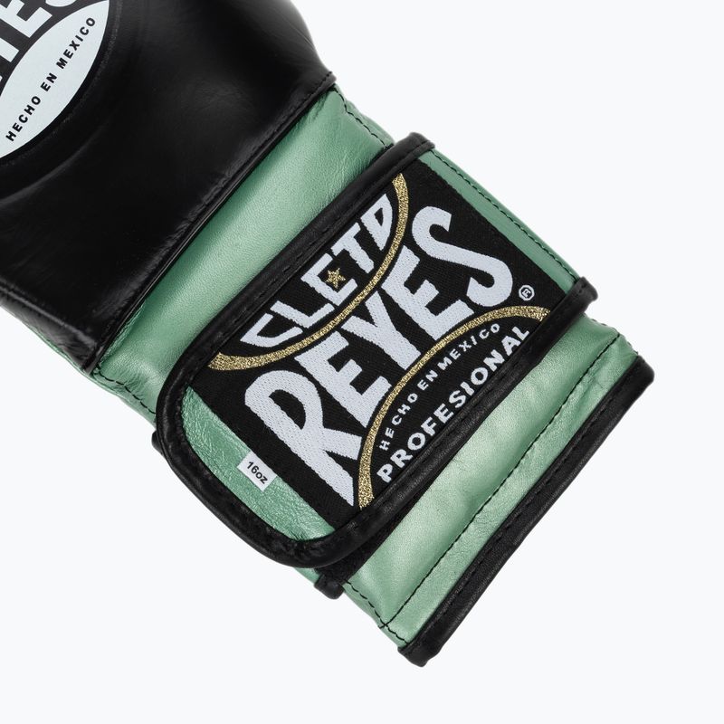 Боксьорски ръкавици Cleto Reyes Boxing Gloves With Hook green metalic / black 6