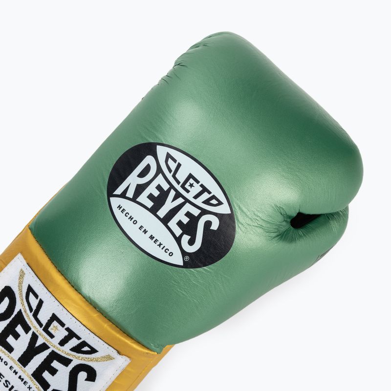 Боксьорски ръкавици Cleto Reyes Boxing Gloves creen metalic/gold 5