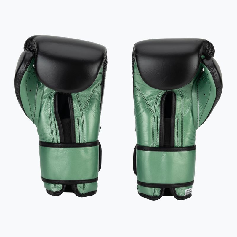 Боксови ръкавици Cleto Reyes Velcro Sparring green metallic/black 2