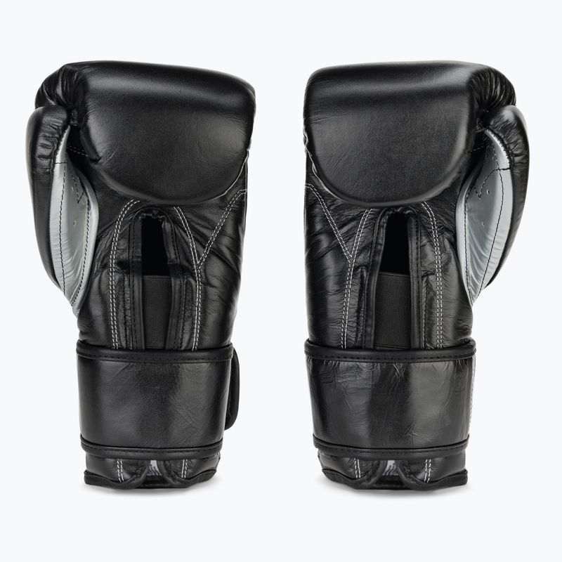 Боксови ръкавици Cleto Reyes Velcro Sparring black/ silver 3