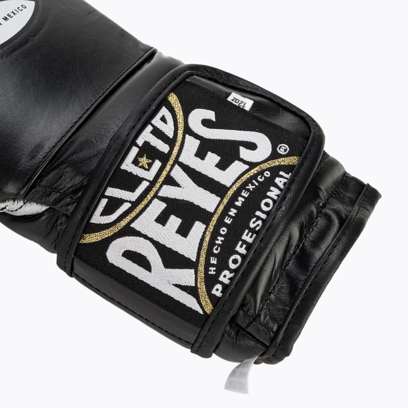 Боксови ръкавици Cleto Reyes Velcro Sparring black/ silver 6