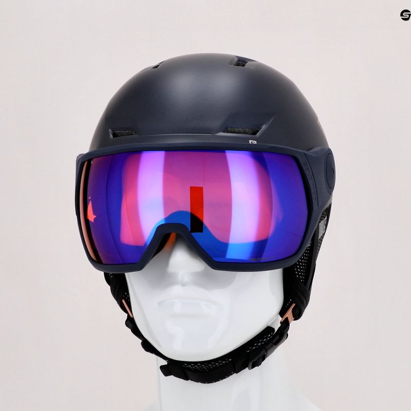 Дамска ски каска Salomon Icon Lt Visor navy blue L41199800 9