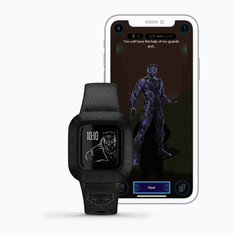 Детски смартбанд Garmin Vivofit Jr 3 Marvel Black Panther black 3