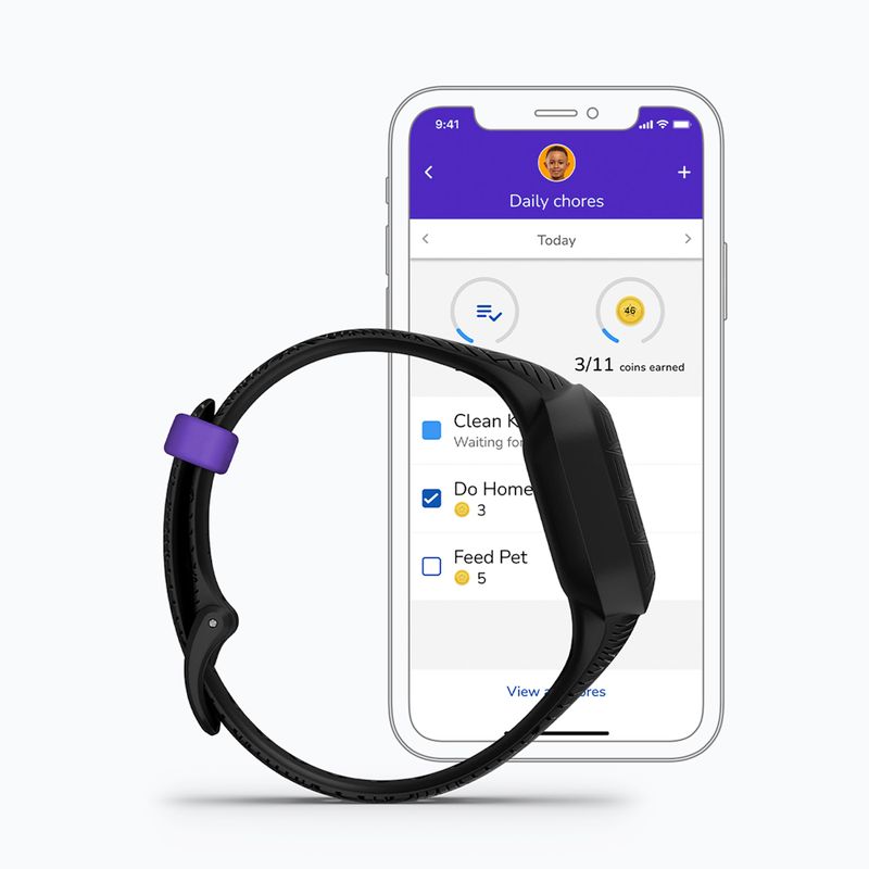 Детски смартбанд Garmin Vivofit Jr 3 Marvel Black Panther black 6