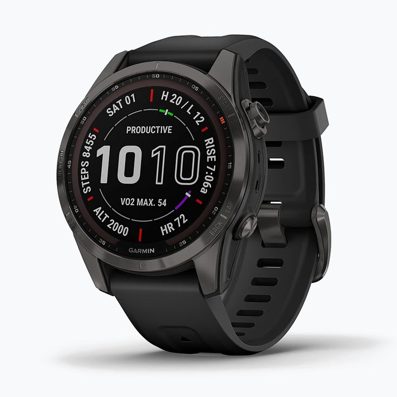 Garmin Fenix 7S Sapphire Solar Hrm Elevate Ox черен 010-02539-25