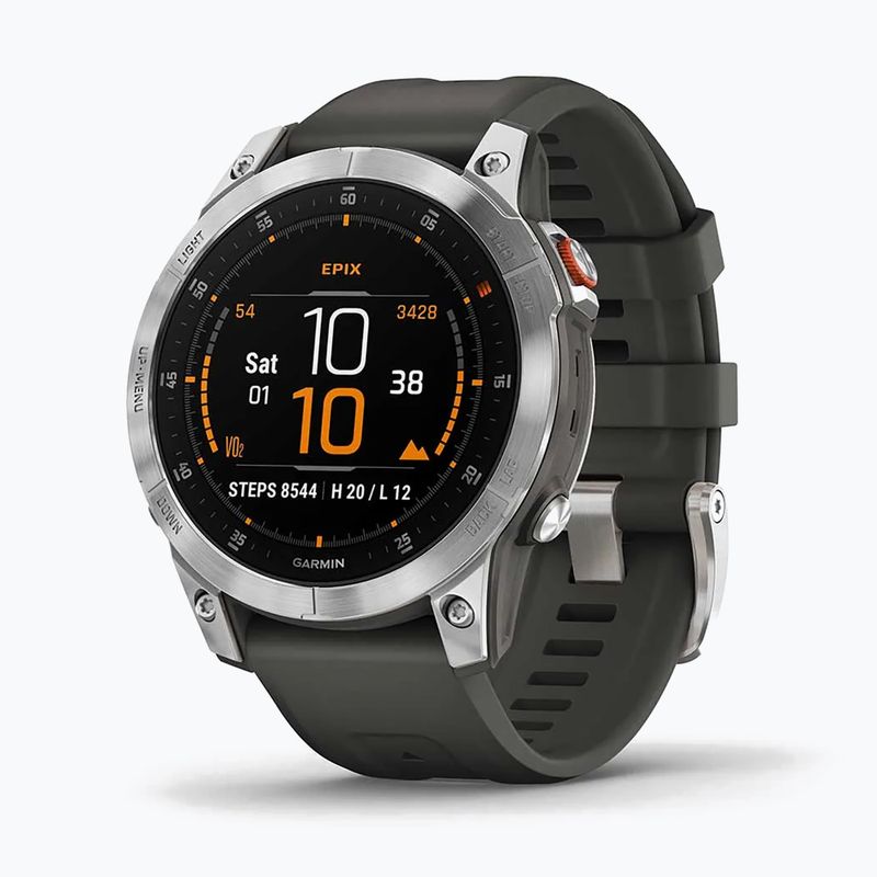 Garmin Epix 2 Hrm Elevate Ox часовник сребърен 010-02582-01