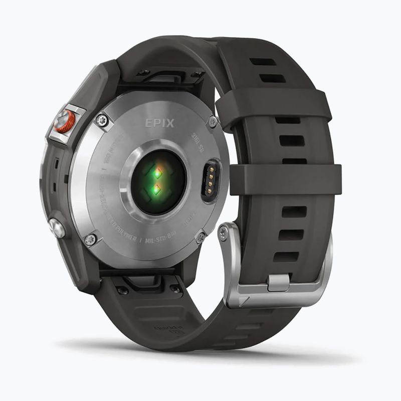 Garmin Epix 2 Hrm Elevate Ox часовник сребърен 010-02582-01 6