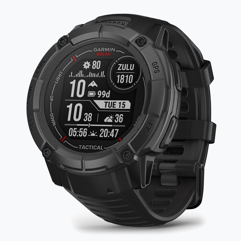 Часовник Garmin Instinct 2X Solar Tactical black 3