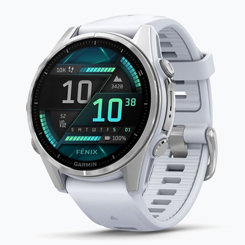 Часовник Garmin Fenix 8 43 mm Amoled silver/white stone 3