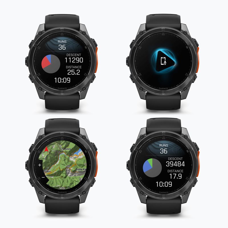 Часовник Garmin Fenix 8 51 mm Amoled slate grey/black 9