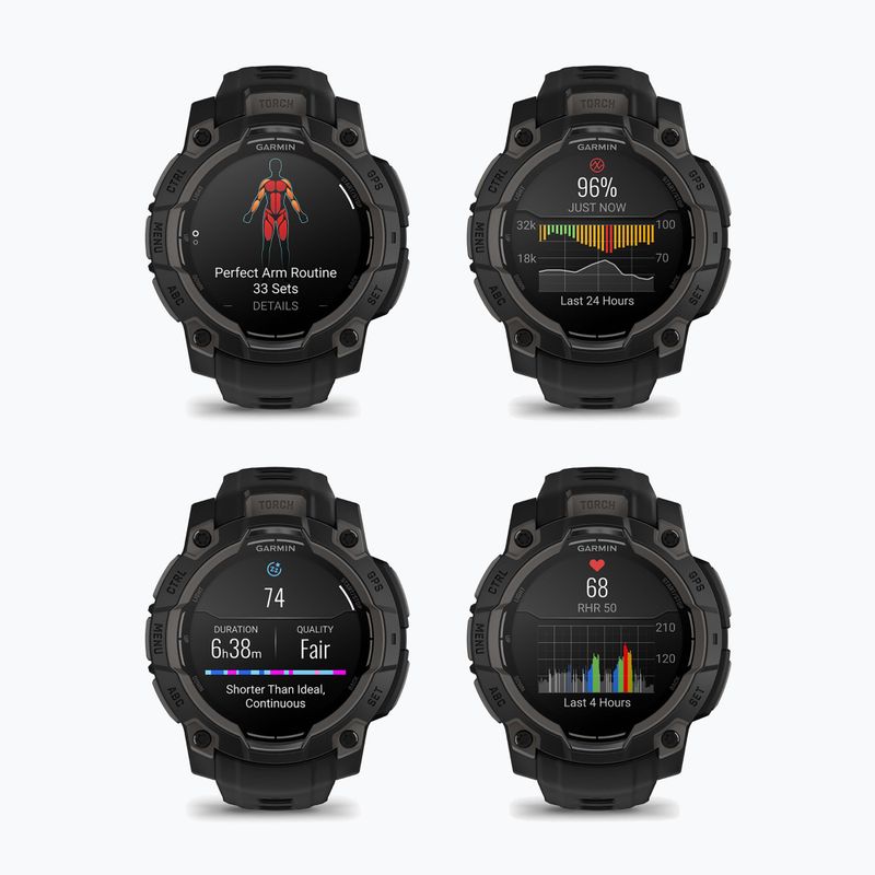 Часовник Garmin Instinct 3 45 mm Amoled black/black 8