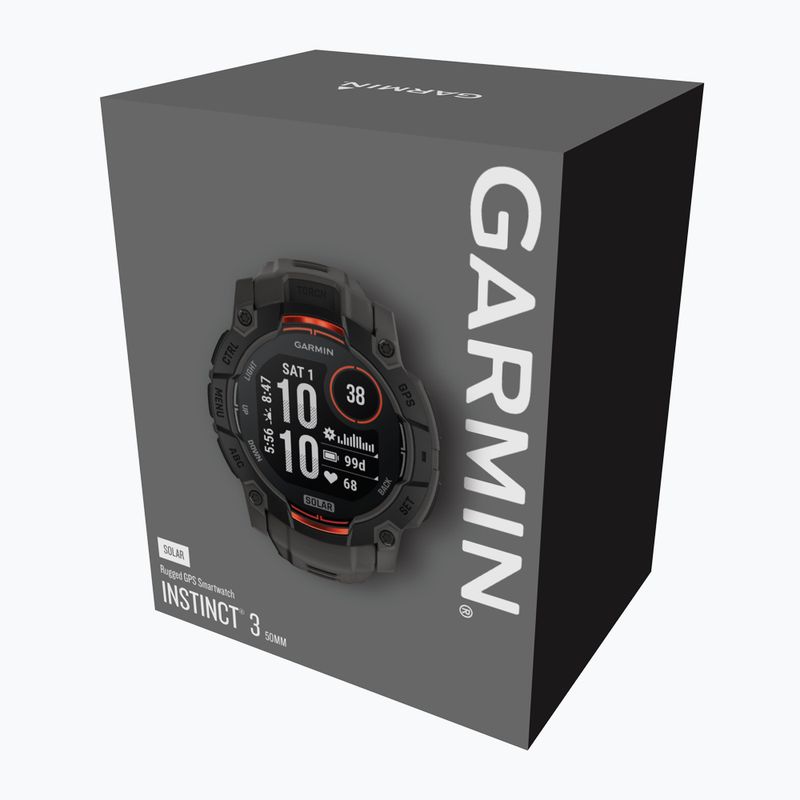 Часовник Garmin Instinct 3 Solar 50 mm black/charcoal 5