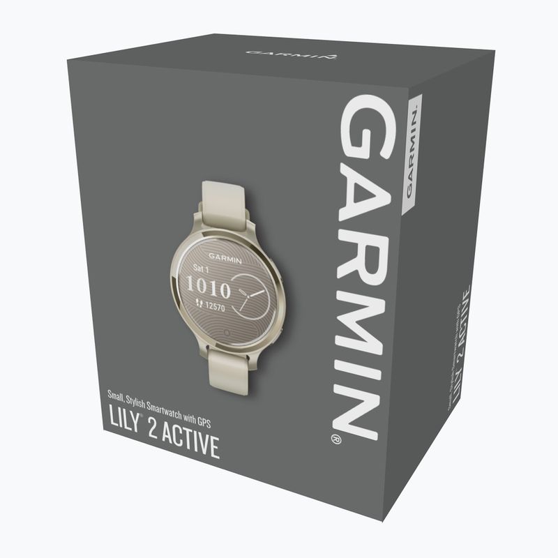 Часовник Garmin Lily 2 Active lunar gold/bone 4