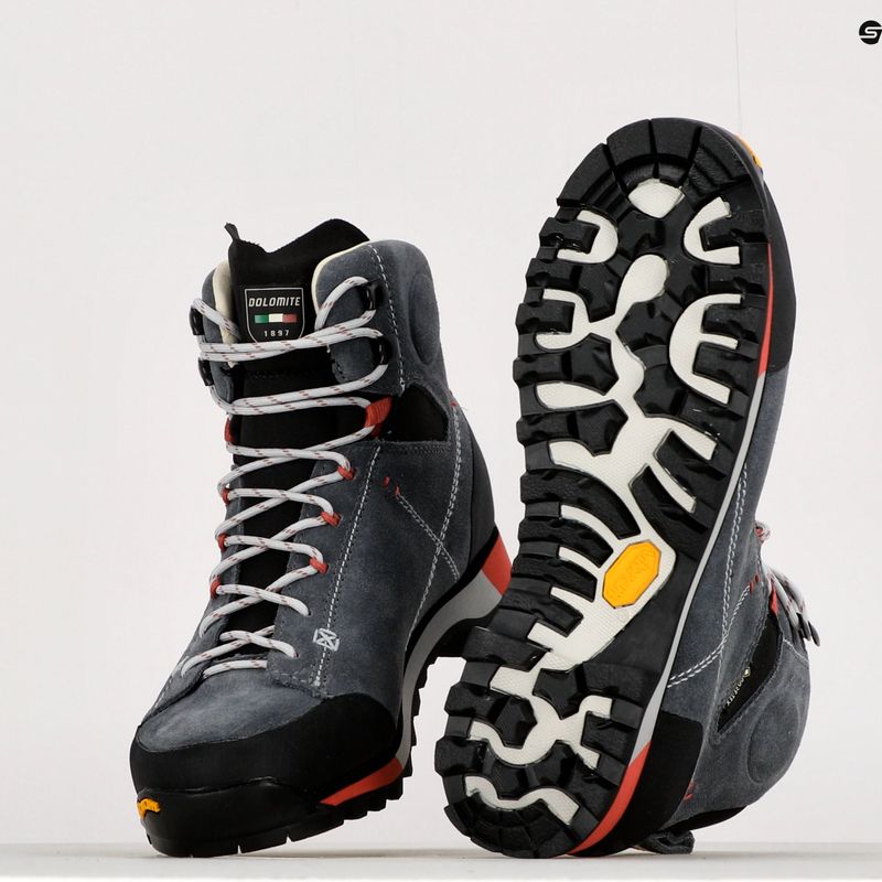 Дамски ботуши за трекинг Dolomite 54 High Fg GTX сиви 15