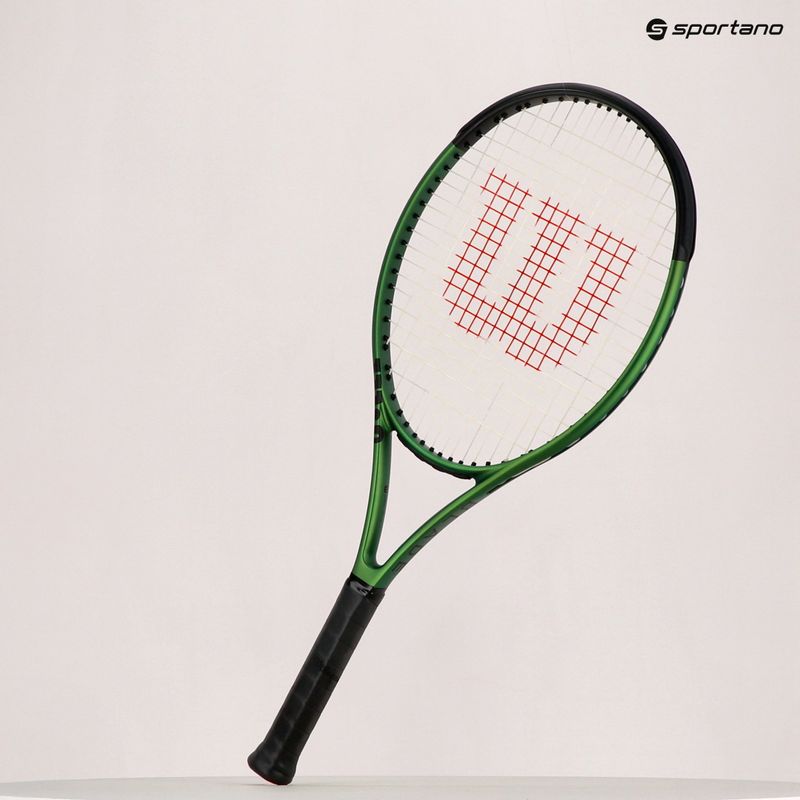 Детска тенис ракета Wilson Blade 26 V8.0 черна/зелена WR079210U 11