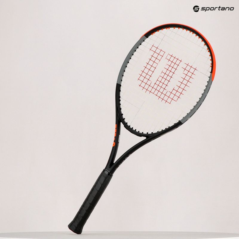 Ракета за тенис Wilson Burn 100 V4.0 черна и оранжева WR044710U 14