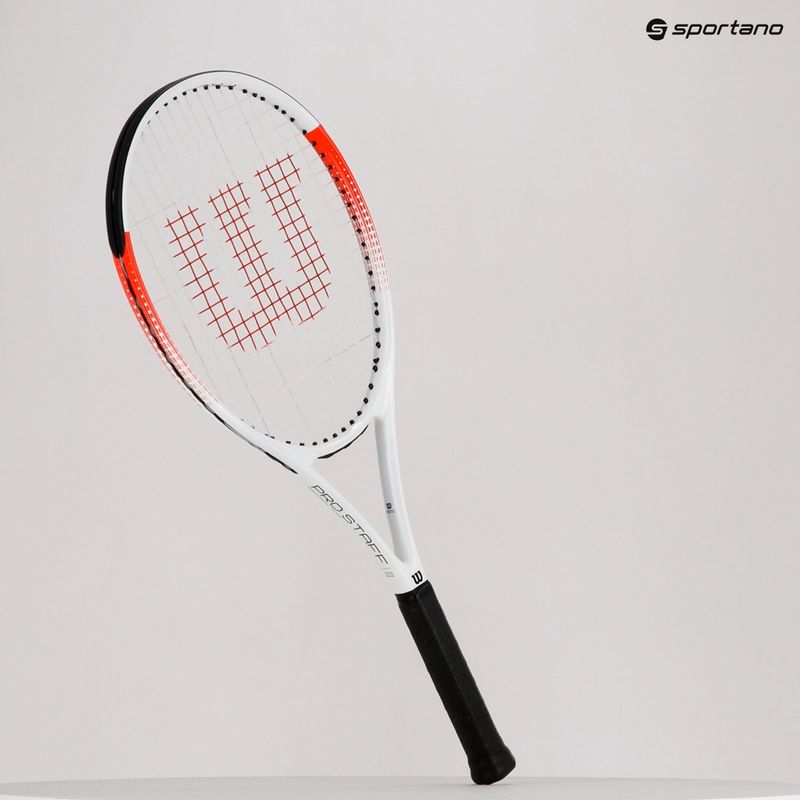 Wilson Pro Staff Precision Team 103 тенис ракета червено и бяло WR080510U 14