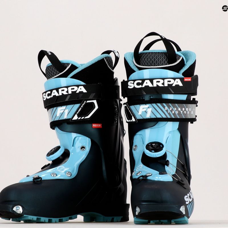 Дамски ски обувки SCARPA F1 anthracite/aqua 10