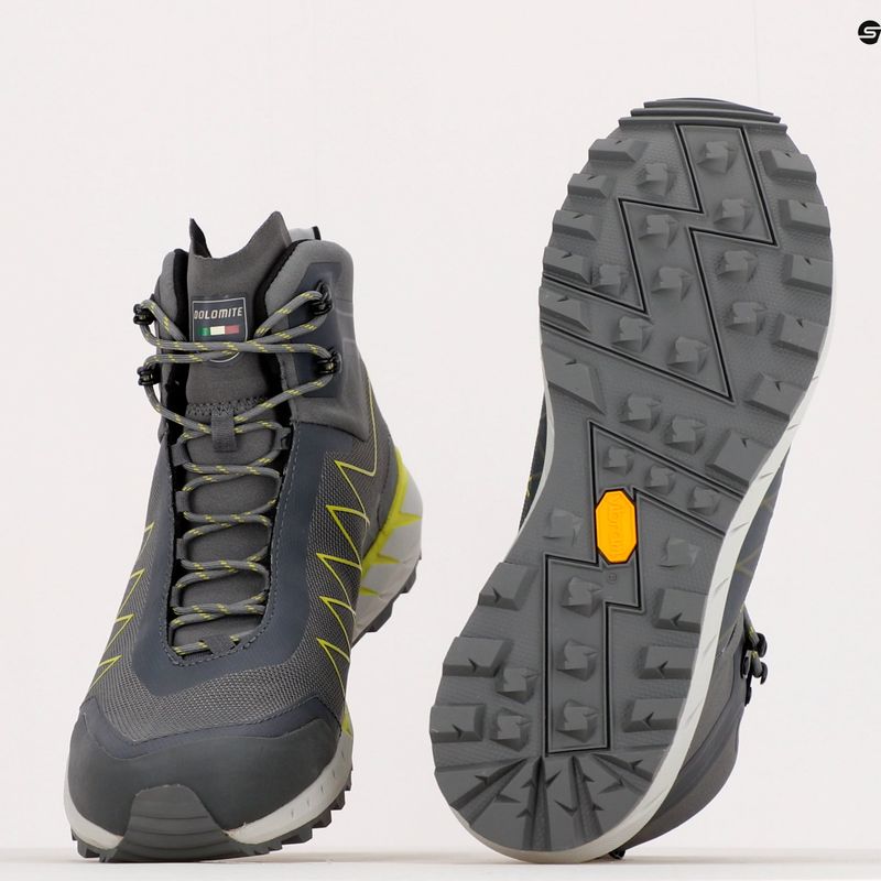 Dolomite мъжки ботуши за трекинг Croda Nera Hi GTX gunmetal grey/lime green 12