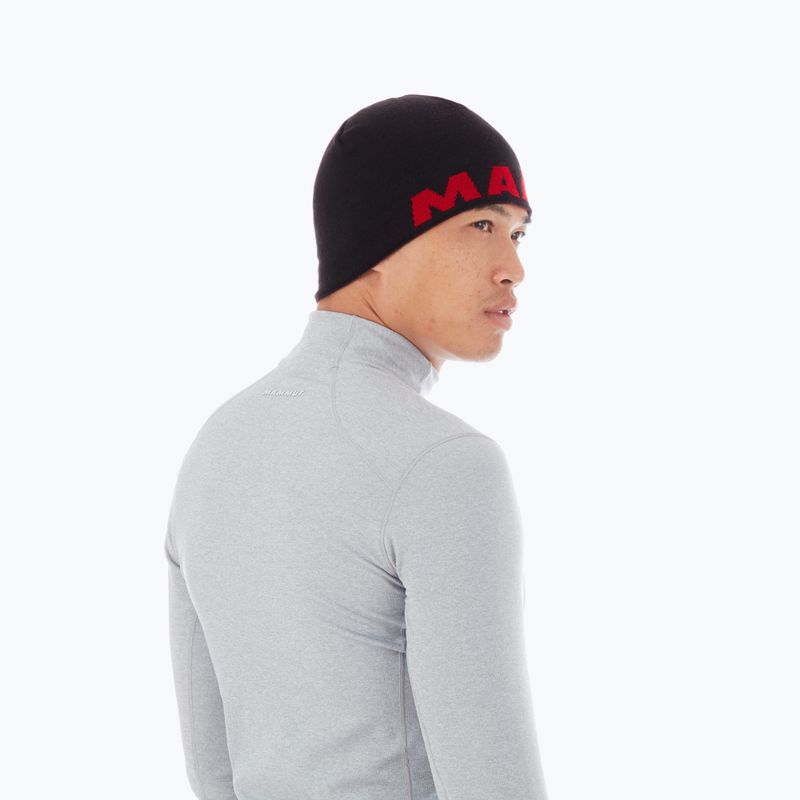 Mammut Logo зимна шапка черно-червена 1191-04891-0001-1 9