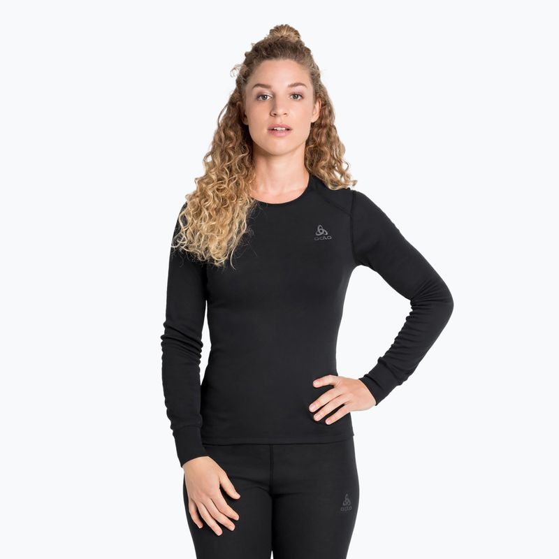 Дамска термоактивна блуза ODLO Active Warm Bl Top Crew Neck black