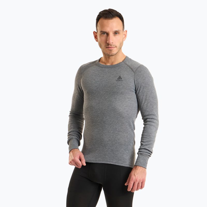 Мъжка термоблуза с дълъг ръкав ODLO Active Warm Bl Top Crew Neck odlo steel grey melange