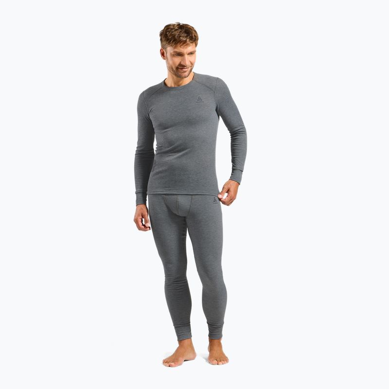 Мъжки термо панталони ODLO Active Warm Bl Bottom Long odlo steel grey melange 2