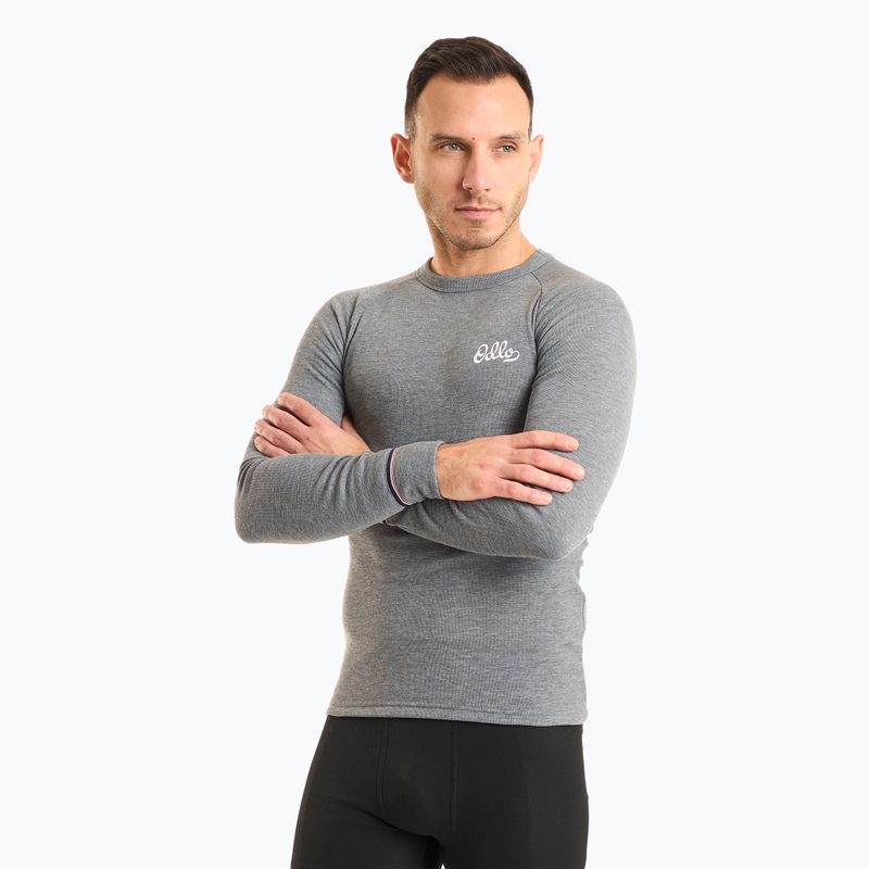 Мъжка термоактивна блуза ODLO Active Warm Originals Bl Top Crew Neck odlo steel grey melange