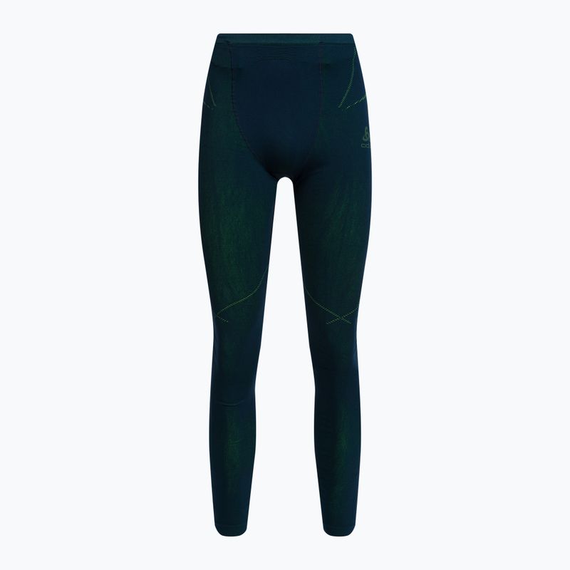 Bielizna termoaktywna męska ODLO Fundamentals Performance Warm Long зелен-тъмносиньо 196082/21022 4