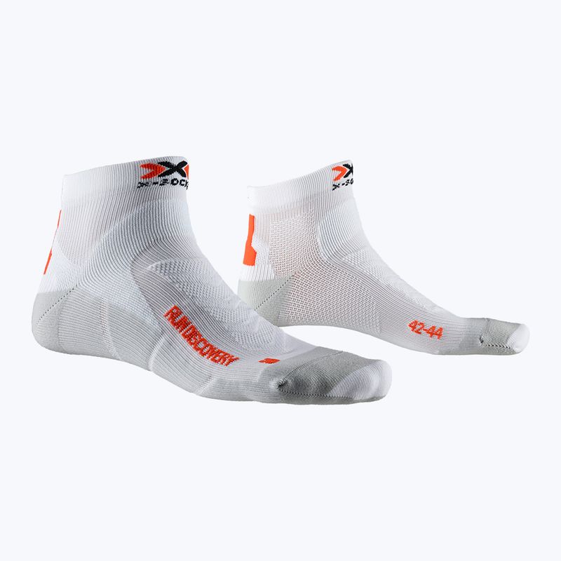 X-Socks Run Discovery чорапи за бягане бяло-сиви RS18S19U-W008 4