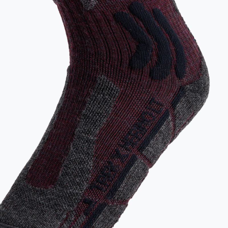 Чорапи за трекинг X-Socks Trek X Merino LT maroon TS03S19U-R008 3