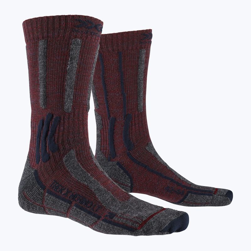 Чорапи за трекинг X-Socks Trek X Merino LT maroon TS03S19U-R008 4