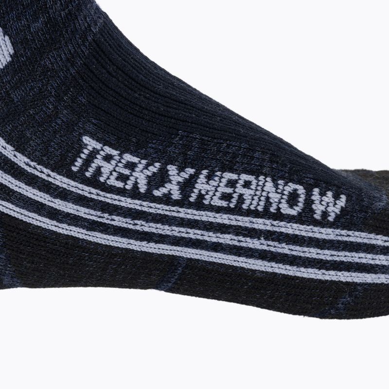 Дамски чорапи X-Socks Trek X Merino midnight blue/arctic white 4