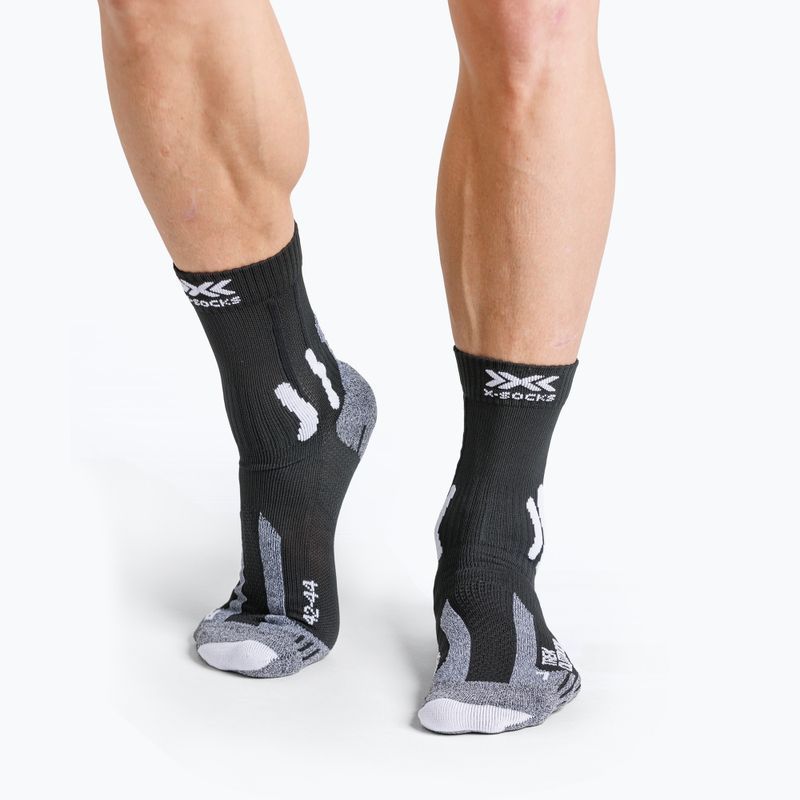 Чорапи X-Socks Trek Outdoor black/grey melange 2