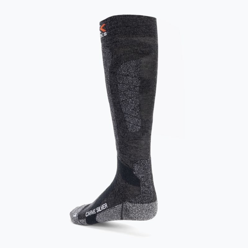 Ски чорапи X-Socks Carve Silver 4.0 black XSSS47W19U 2