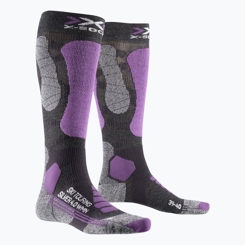 Дамски чорапи за ски X-Socks Ski Touring Silver 4.0 grey XSWS47W19W 4