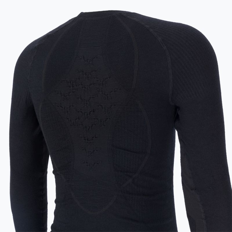 Мъжка термоактивна блуза X-Bionic Apani 4.0 Merino black/black 4