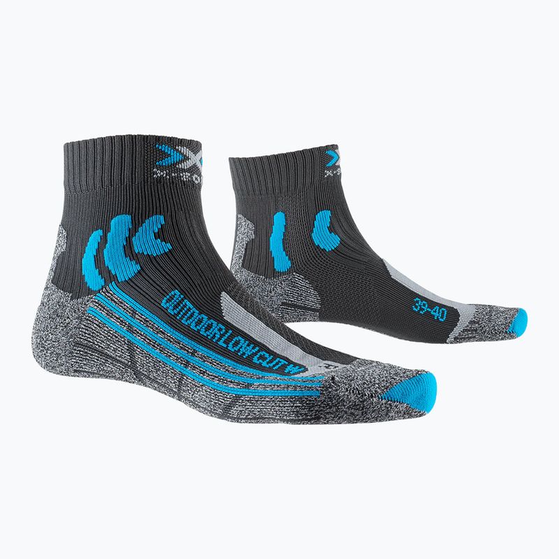 Чорапи X-Socks Trek Outdoor Low Cut anthracite/turquoise 2